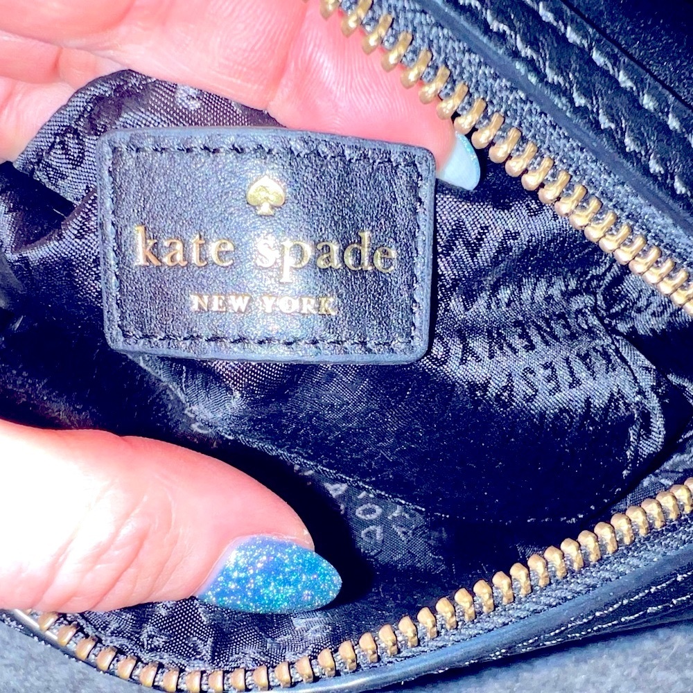 ♠️ Kate Spade ♠️ Black Leather and Calf Hair Leopard Crossbody Bag - Picture 11 of 13
